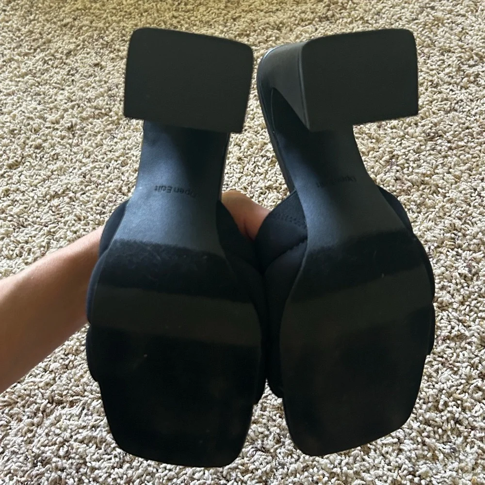 Open Edit Black Heels (size 8) - Picture 6 of 9